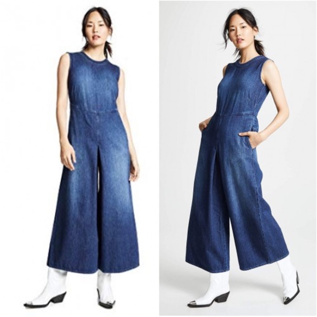 Prps Wide Denim Jumpsuit Nwt Size S